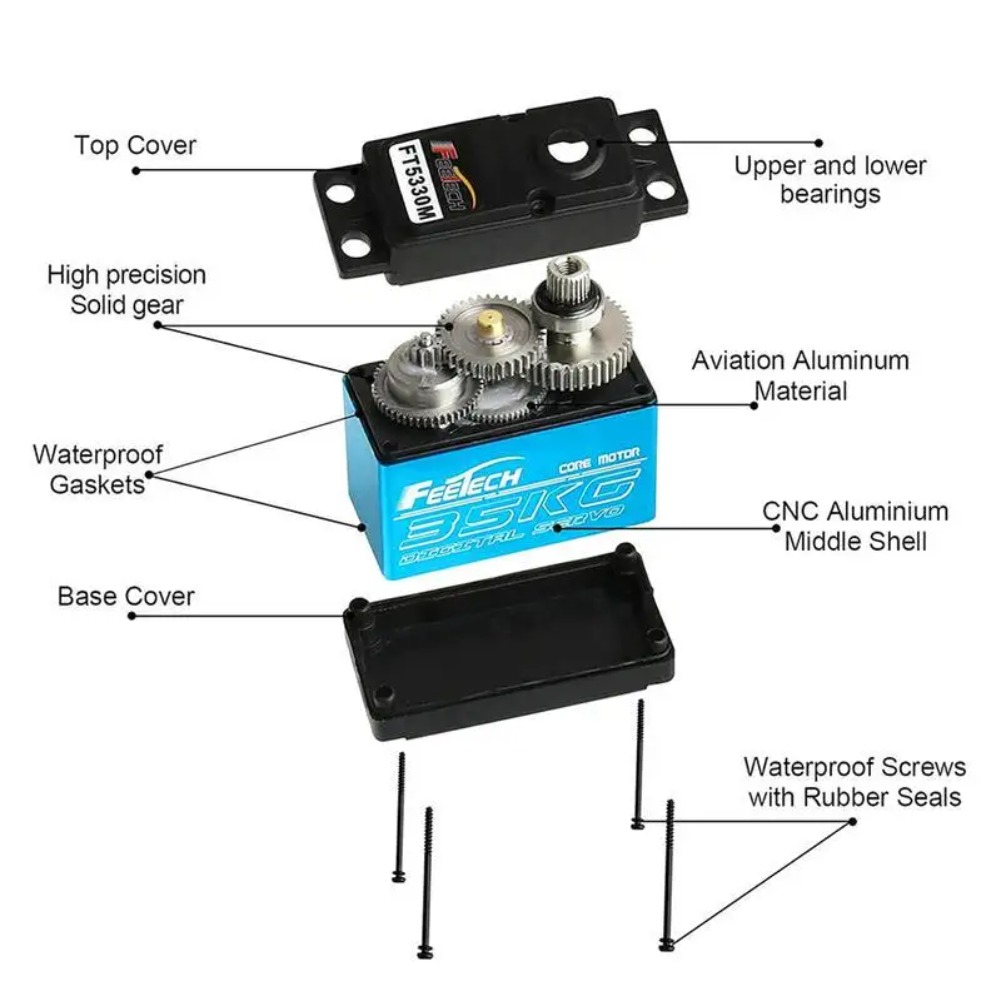 Цифровой сервопривод FEETECH F – обзор и цена Rc Helicopter Servo